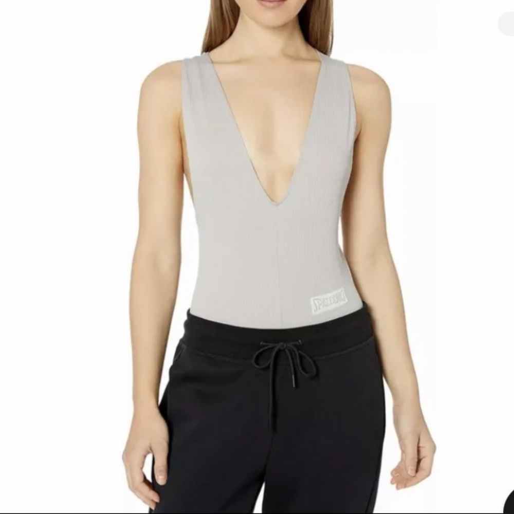 NWOT-  Urban Outfitters- Spalding Deep-V Bodysuit- sold out at UO
